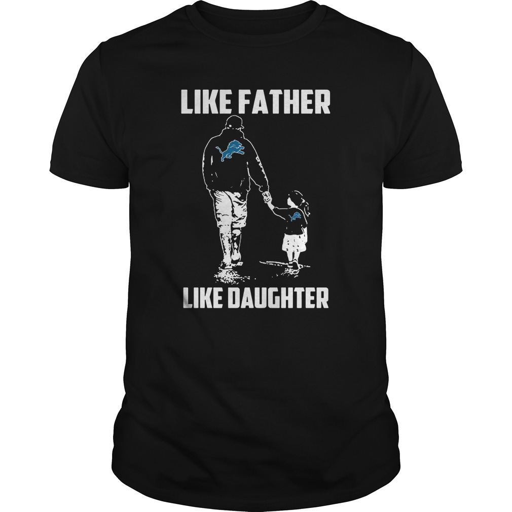 Nfl Detroit Lions – Like Father Like Daughter Long Sleeve Plus Size Up To 5xl