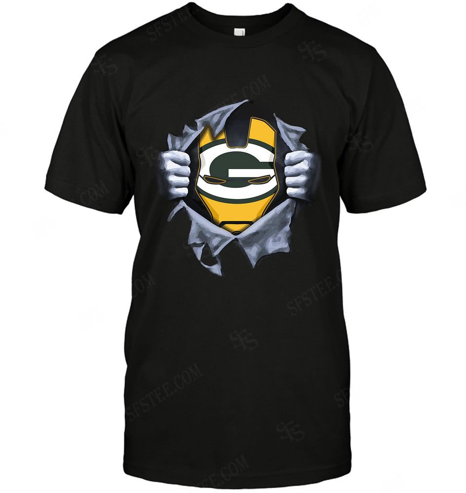 Nfl Green Bay Packers Ironman Logo Dc Marvel Jersey Superhero Avenger Tank Top Size Up To 5xl