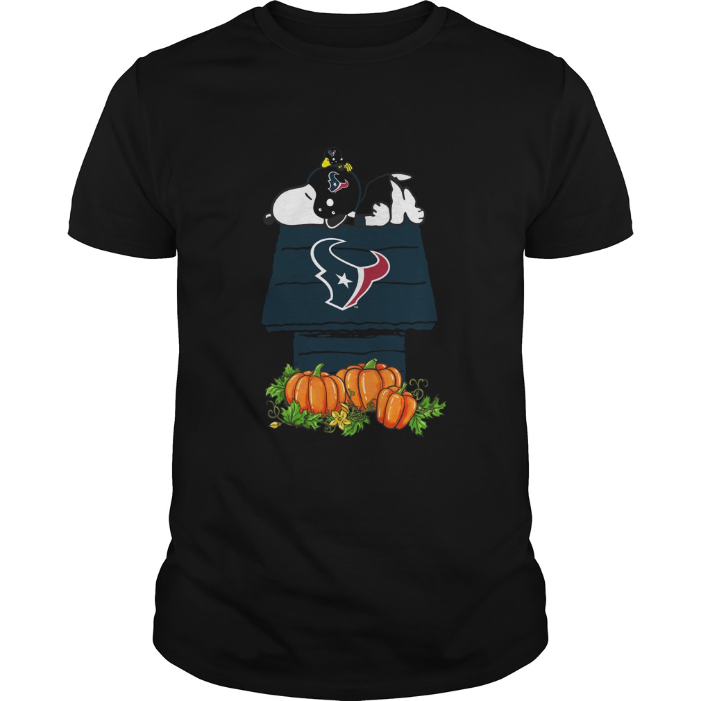 Nfl Houston Texans Snoopy Pumpkin House Nfl Hoodie Plus Size Up To 5xl