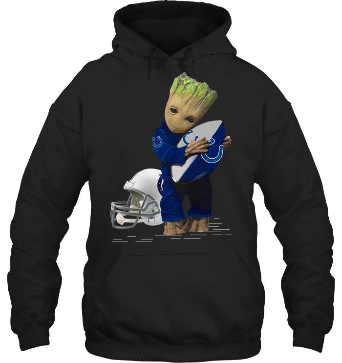 Nfl Indianapolis Colts Groot Loves Indianapolis Colts Fan Hoodie Hoodie Size Up To 5xl