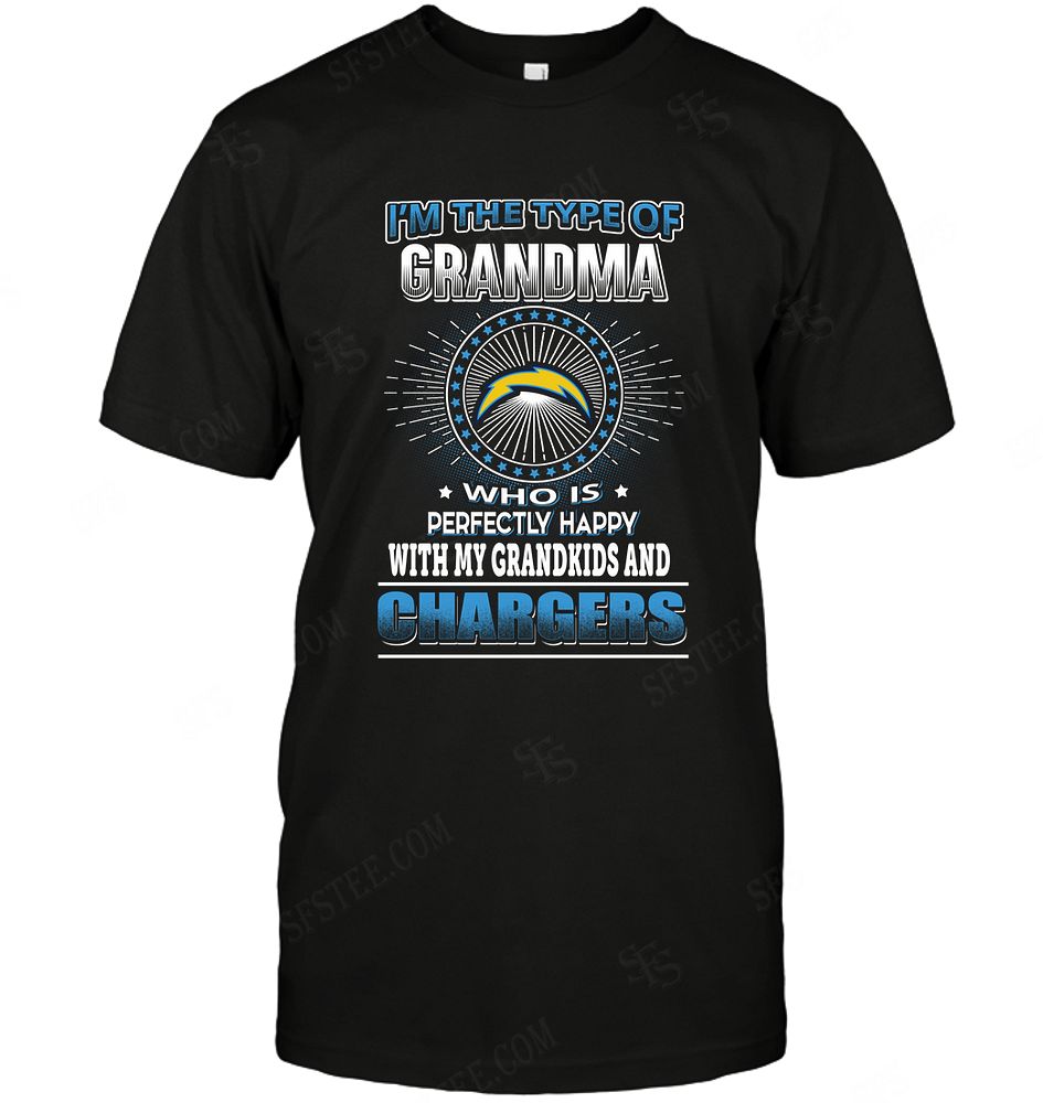 Nfl Los Angeles Chargers Grandma Loves Grandkids Tshirt Plus Size Up To 5xl