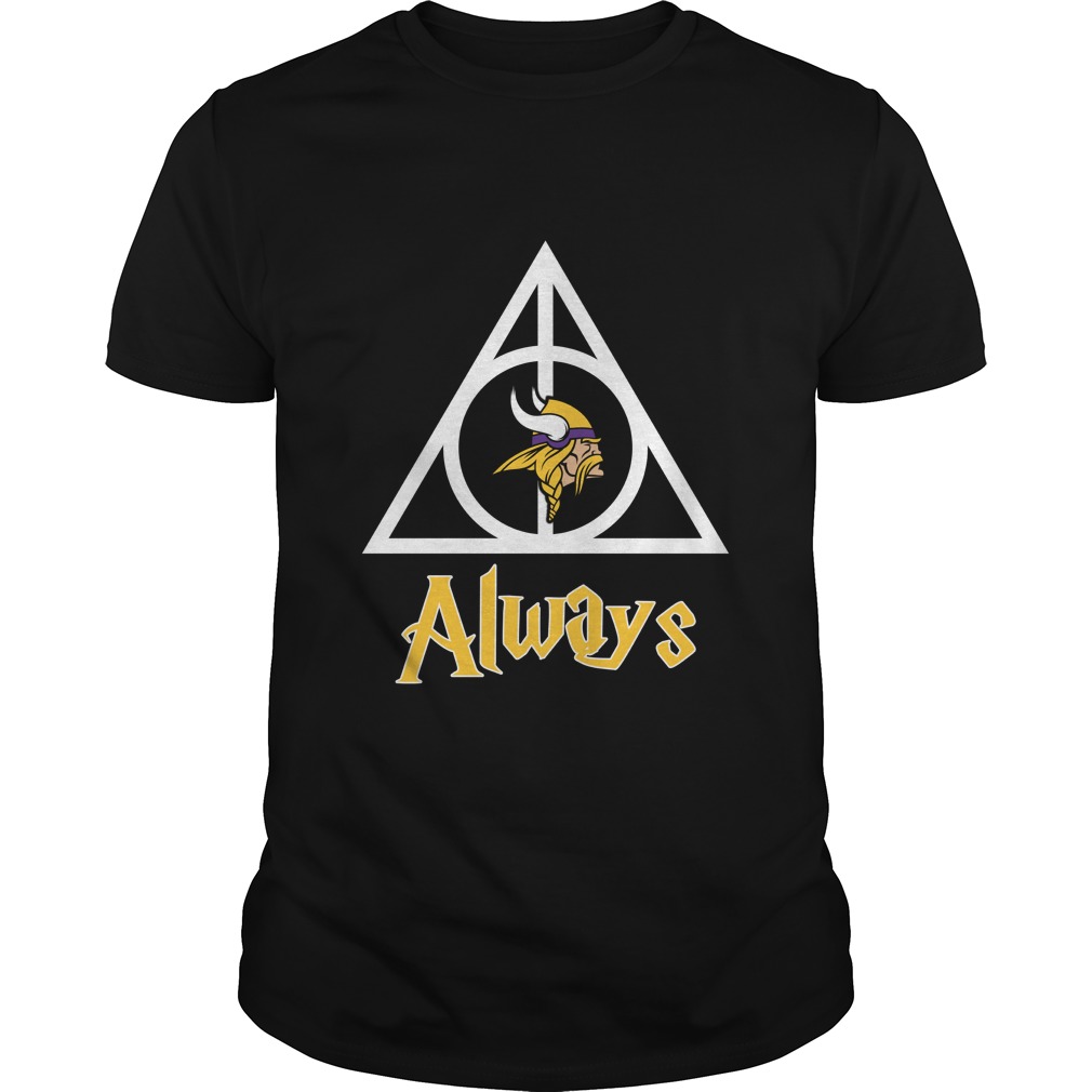 Nfl Minnesota Vikings Nfl Minnesota Vikings Deathly Hallows Always Harry Potter Plus Size Up To 5xl