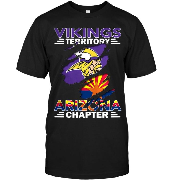 Nfl Minnesota Vikings Territory Arizona Chapter Ripped Shirt Black Sweater Size Up To 5xl