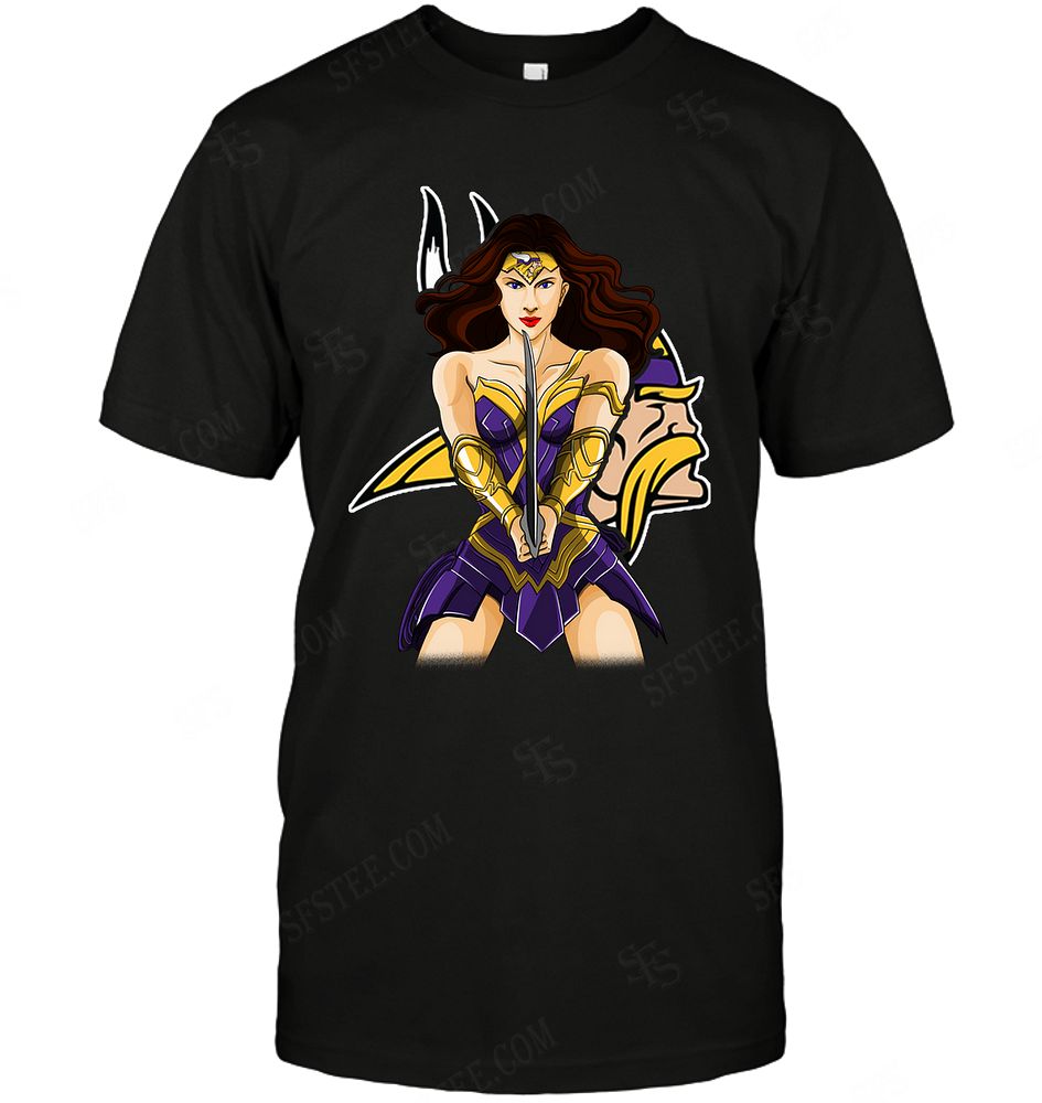 Nfl Minnesota Vikings Wonderwoman Dc Marvel Jersey Superhero Avenger Sweater Plus Size Up To 5xl