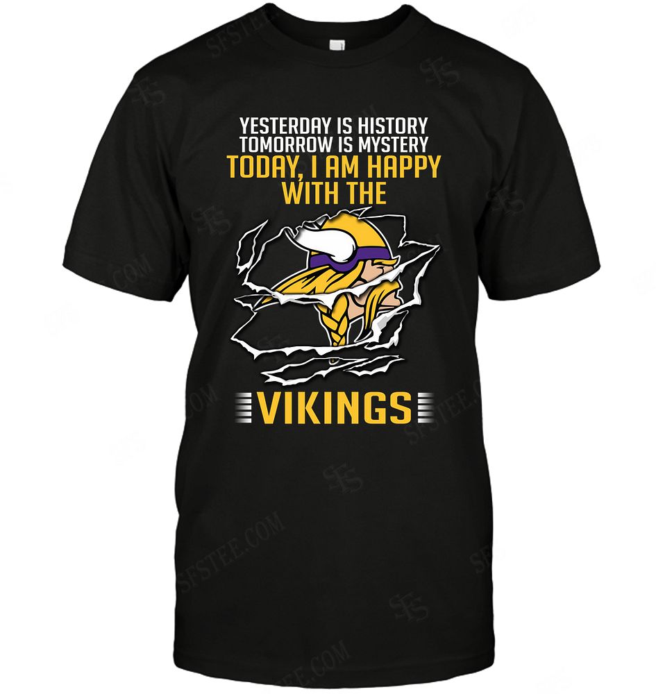 Nfl Minnesota Vikings Yesterday Is History Size Up To 5xl