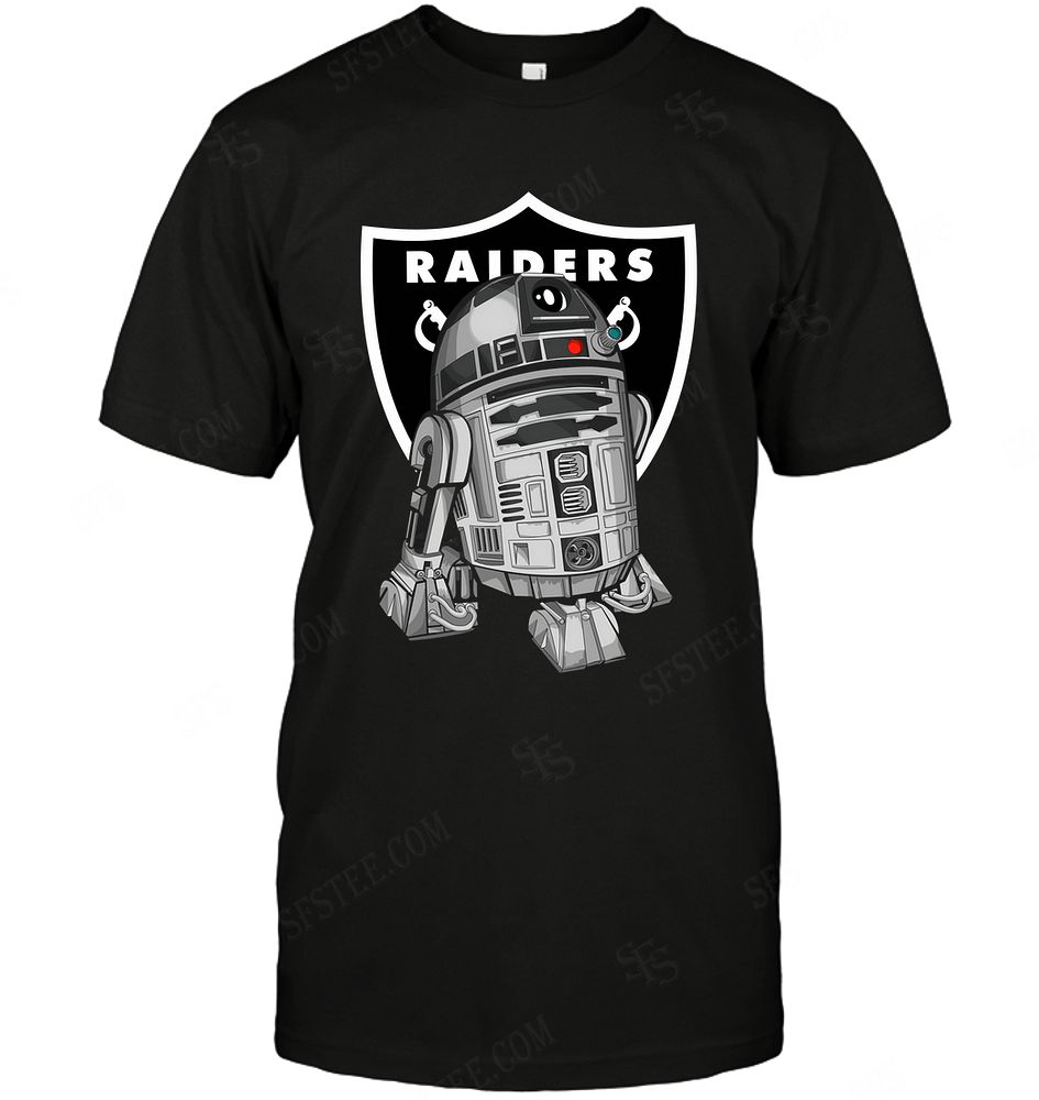 Nfl Oakland Raiders R2d2 Star Wars Sweater Plus Size Up To 5xl