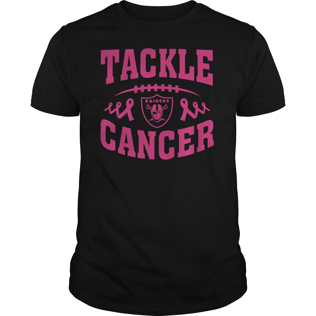 Nfl Oakland Raiders Tackle Breast Cancer Tank Top Plus Size Up To 5xl