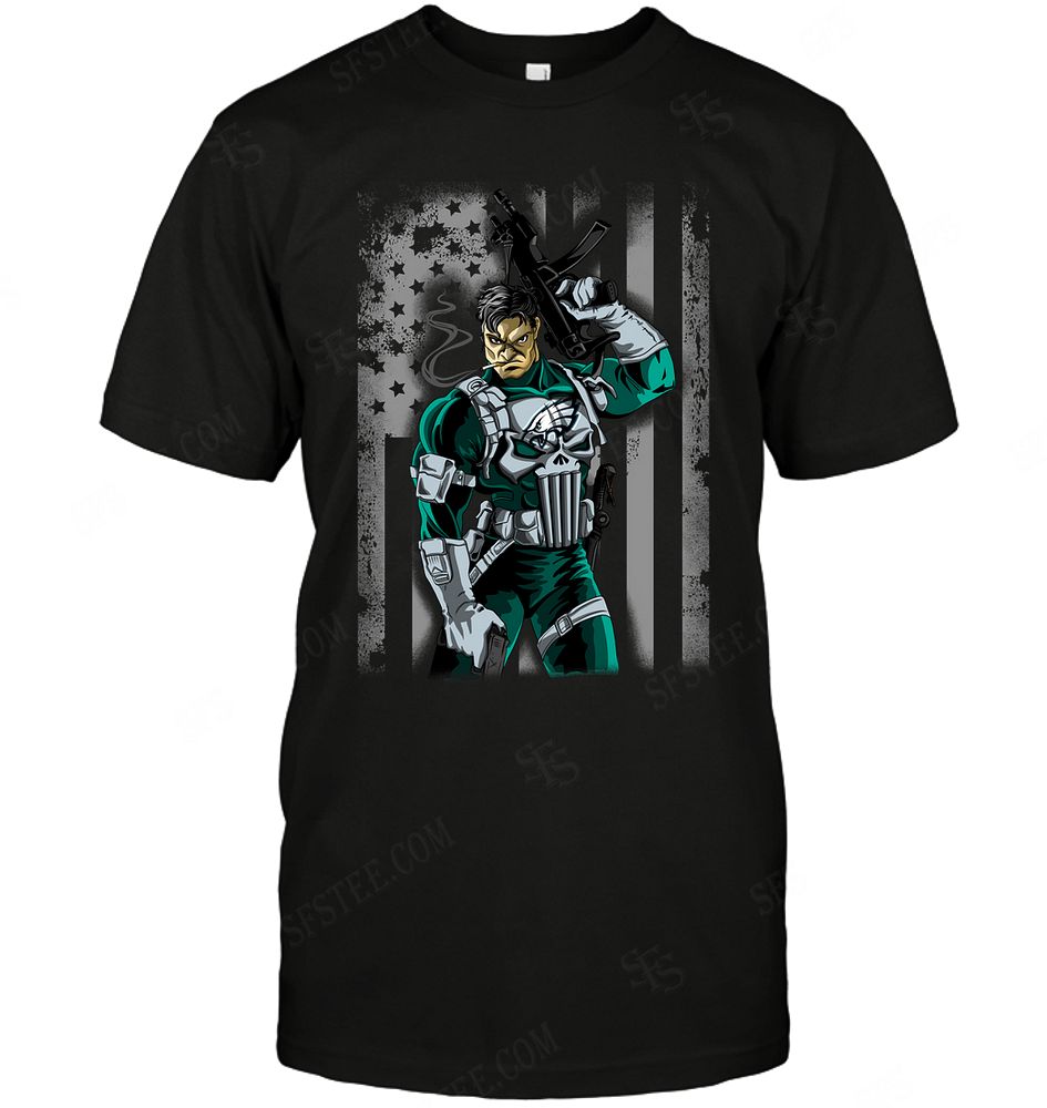 Nfl Philadelphia Eagles Punisher Flag Dc Marvel Jersey Superhero Avenger Tshirt Plus Size Up To 5xl