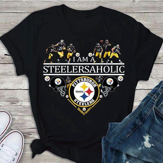 Nfl Pittsburgh Steelers I Am A Steelersaholic Pittsburgh Steelers Shirt 2 Long Sleeve Plus Size Up To 5xl