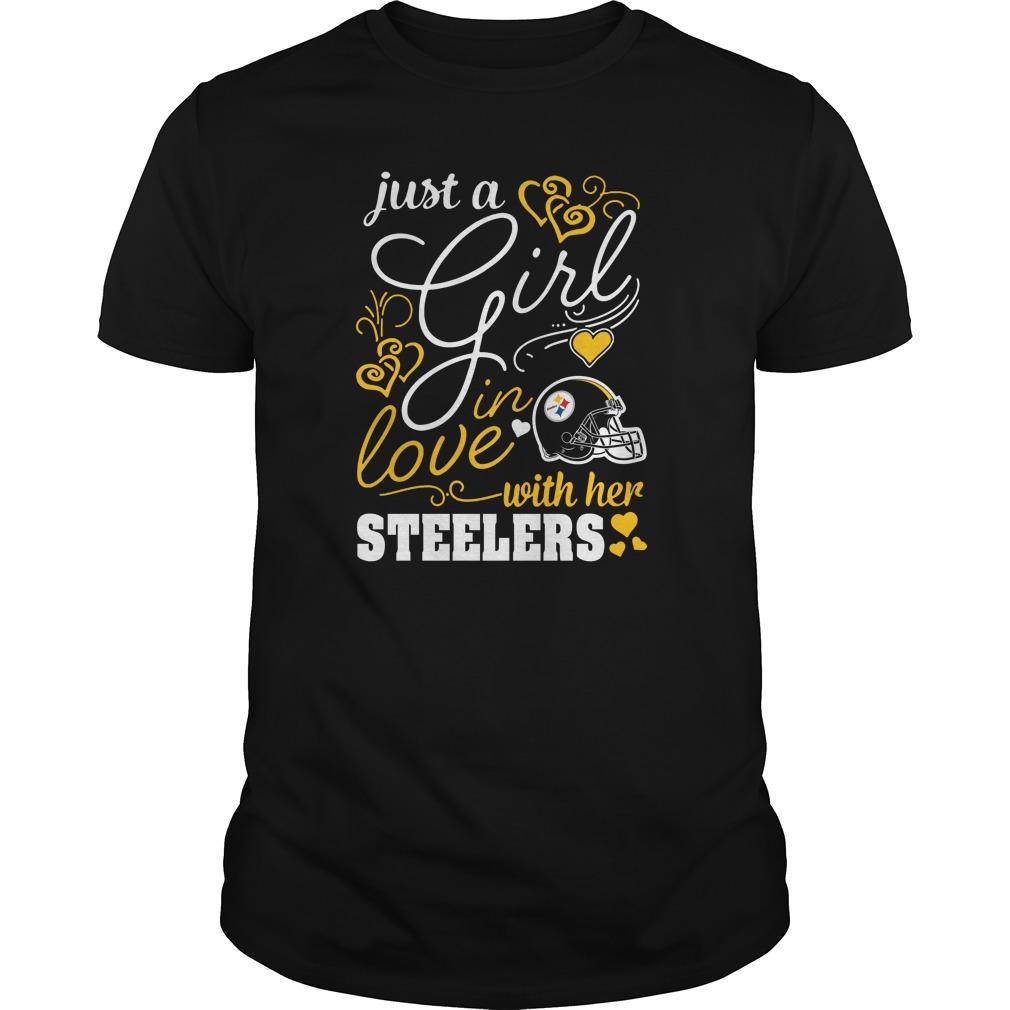 Nfl Pittsburgh Steelers Just A Girl In Love With Her Pittsburgh Steelers Shirt Plus Size Up To 5xl