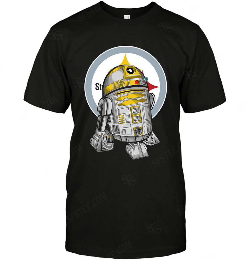 Nfl Pittsburgh Steelers R2d2 Star Wars Long Sleeve Plus Size Up To 5xl