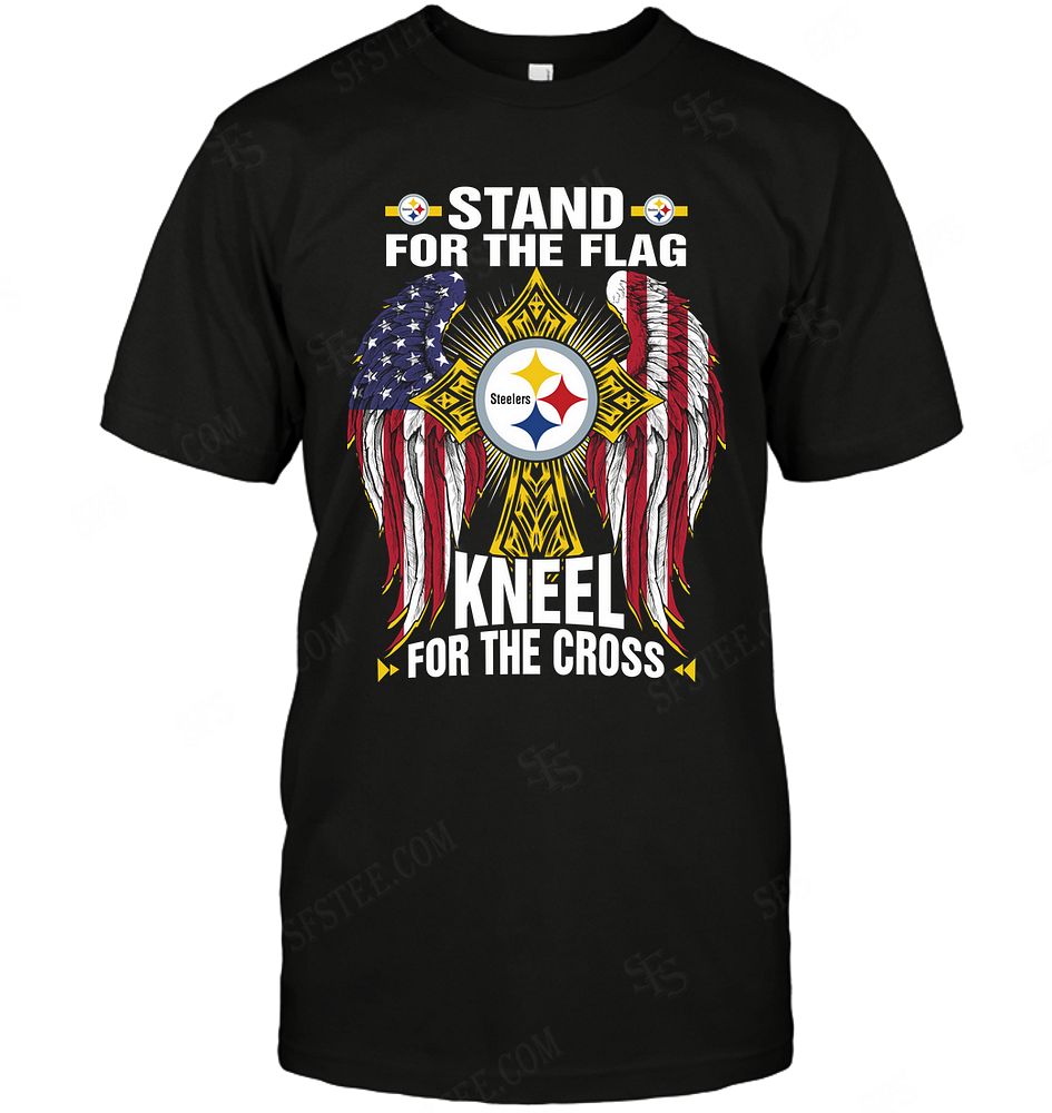 Nfl Pittsburgh Steelers Stand For The Flag Knee For The Cross Tank Top Plus Size Up To 5xl