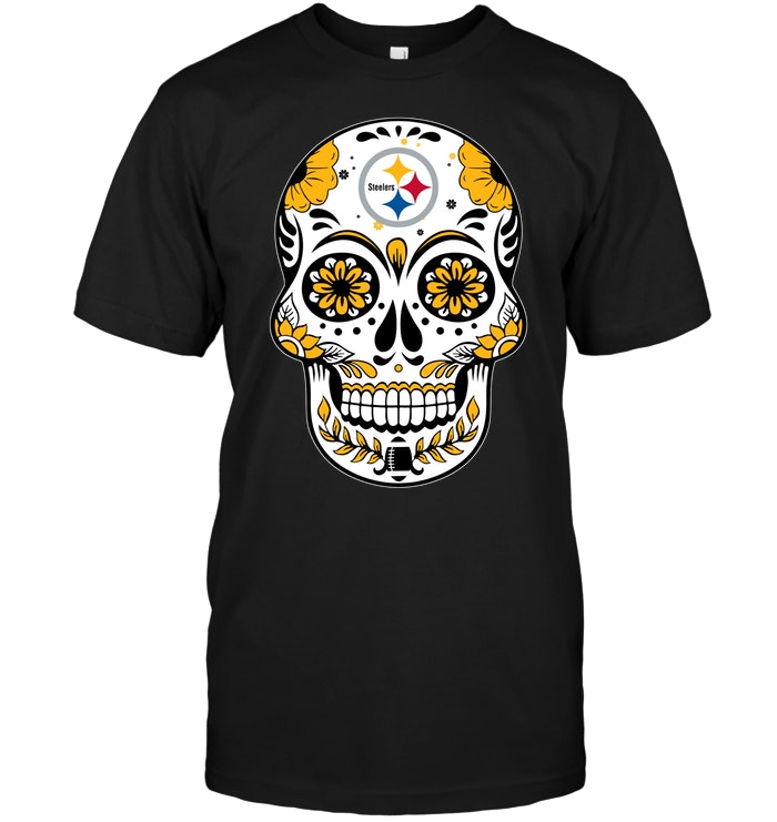 Nfl Pittsburgh Steelers Sugar Skull Shirt Size Up To 5xl