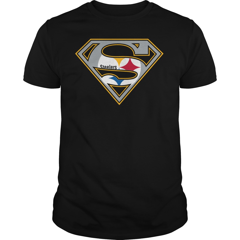 Nfl Pittsburgh Steelers Superman Logo Plus Size Up To 5xl