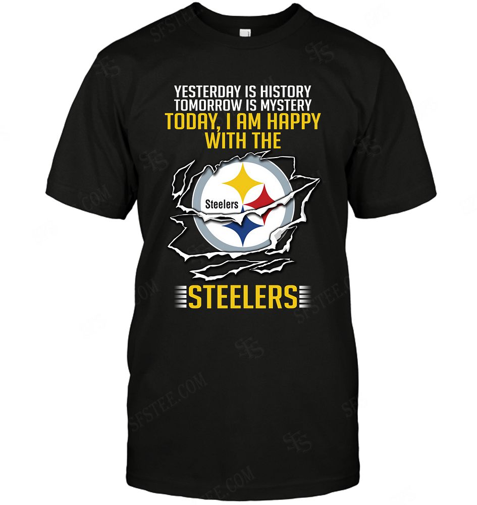 Nfl Pittsburgh Steelers Yesterday Is History Tshirt Size Up To 5xl