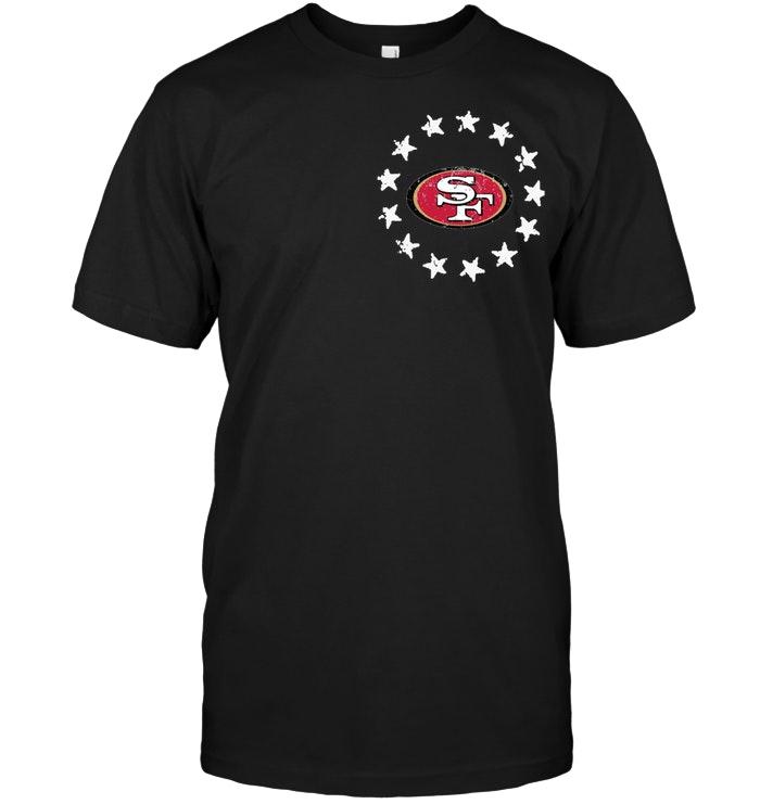 Nfl San Francisco 49ers American Star Flag Shirt Long Sleeve Size Up To 5xl