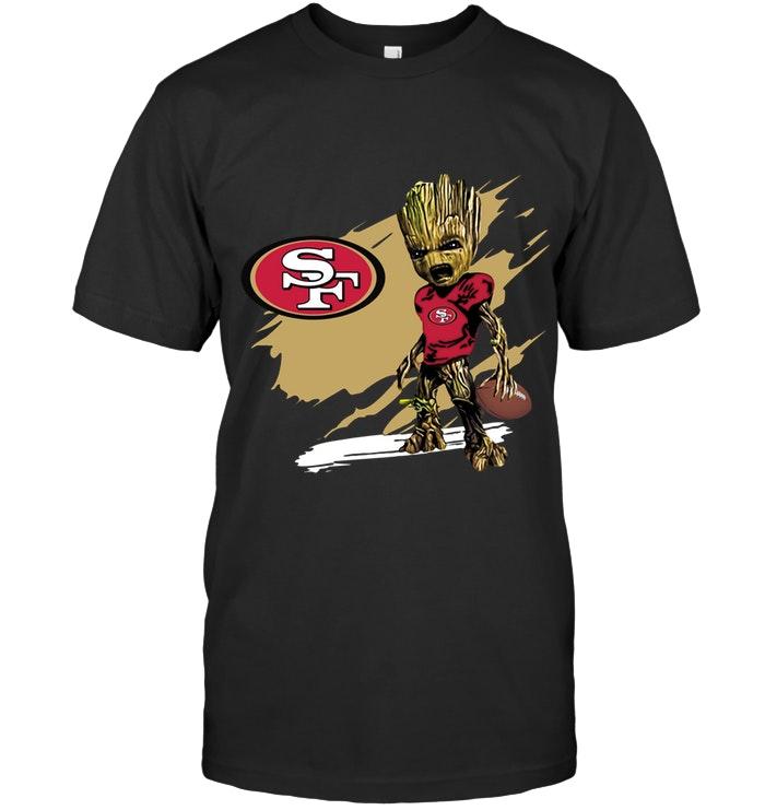 Nfl San Francisco 49ers Angry Baby Groot Ripped Shirt Sweater Plus Size Up To 5xl