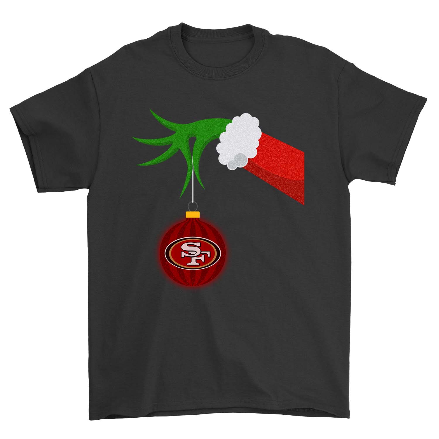 Nfl San Francisco 49ers Grinch Hand Merry Christmas San Francisco 49ers Plus Size Up To 5xl