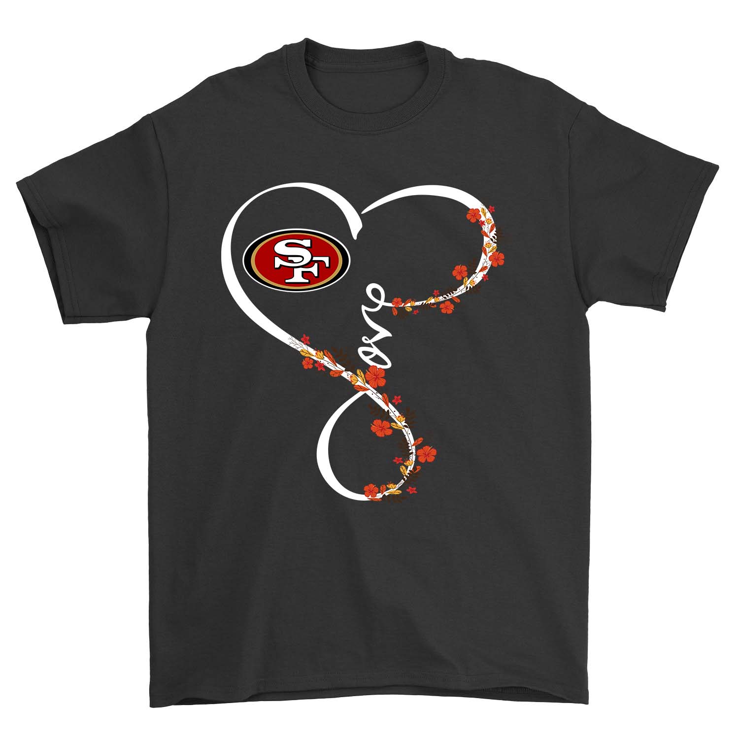 Nfl San Francisco 49ers Love Flower San Francisco 49ers Hoodie Size Up To 5xl