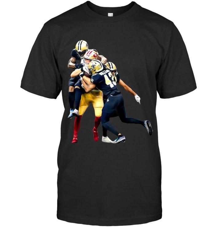 Nfl San Francisco 49ers New Orleans Saints Cant Stop San Francisco 49ers Fan T Shirt Long Sleeve Plus Size Up To 5xl