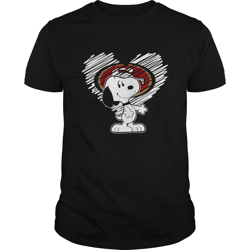 Nfl San Francisco 49ers Nfl San Francisco 49ers Snoopy In My Heart Football Tank Top Size Up To 5xl