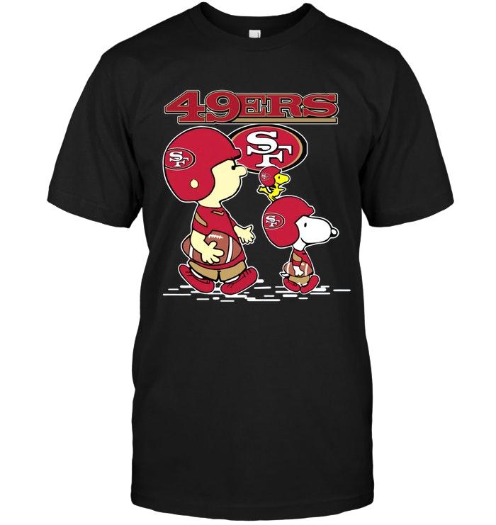 Nfl San Francisco 49ers Snoopy Shirt Black Sweater Size Up To 5xl