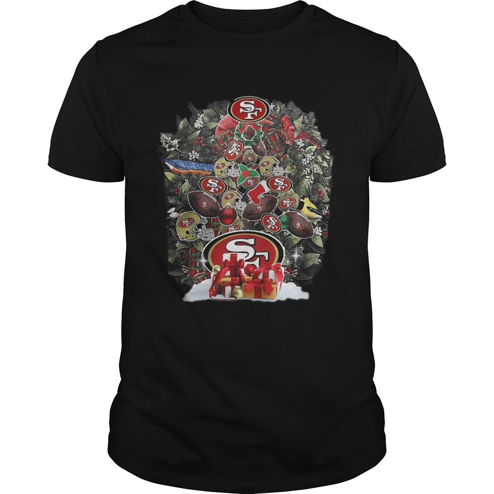 Nfl San Francisco 49ers Tree Christmas Shirt Plus Size Up To 5xl