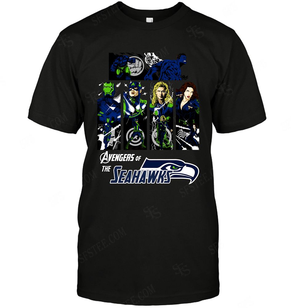 Nfl Seattle Seahawks Avengers Dc Marvel Jersey Superhero Avenger Sweater Plus Size Up To 5xl