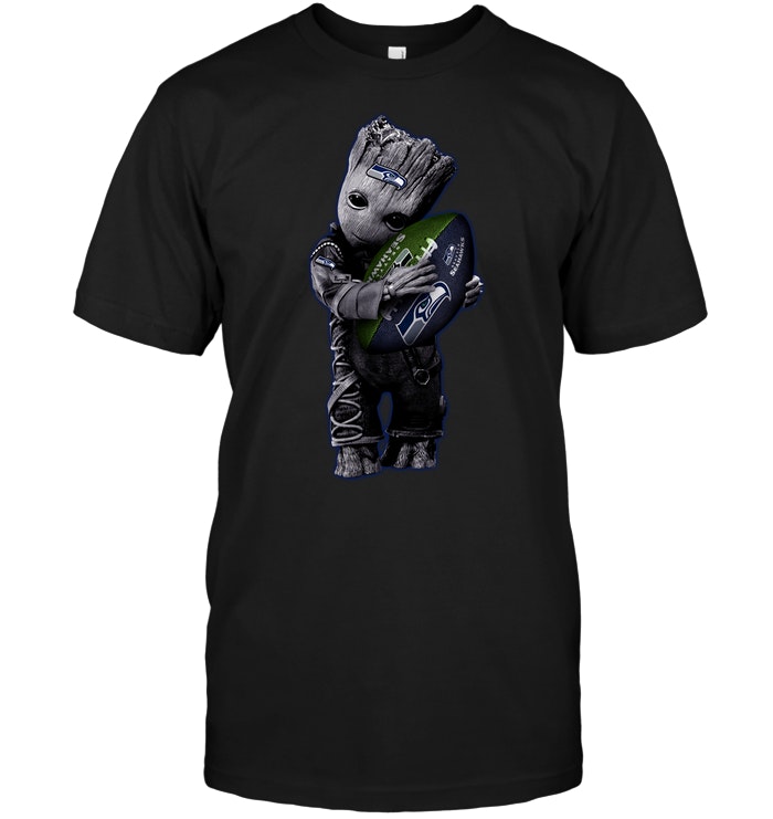 Nfl Seattle Seahawks Baby Groot Hug Seattle Seahawks Football Nfl Sweater Plus Size Up To 5xl