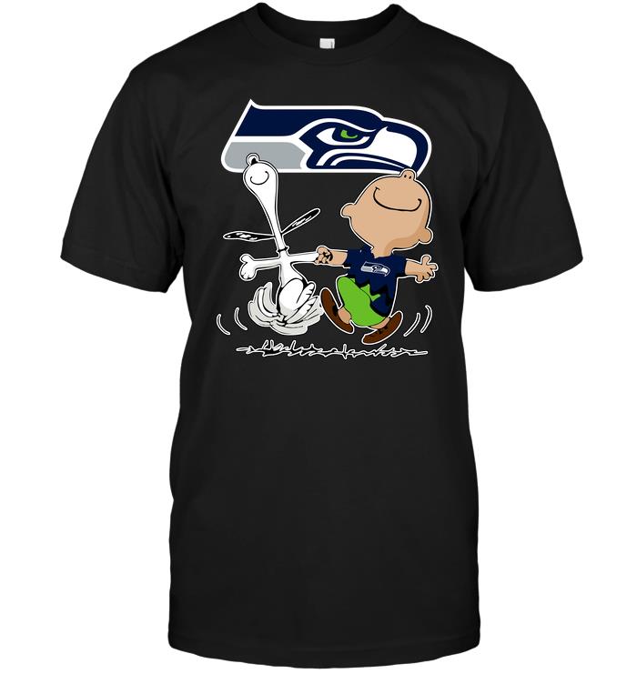 Nfl Seattle Seahawks Charlie Brown Snoopy Seattle Seahawks Long Sleeve Size Up To 5xl