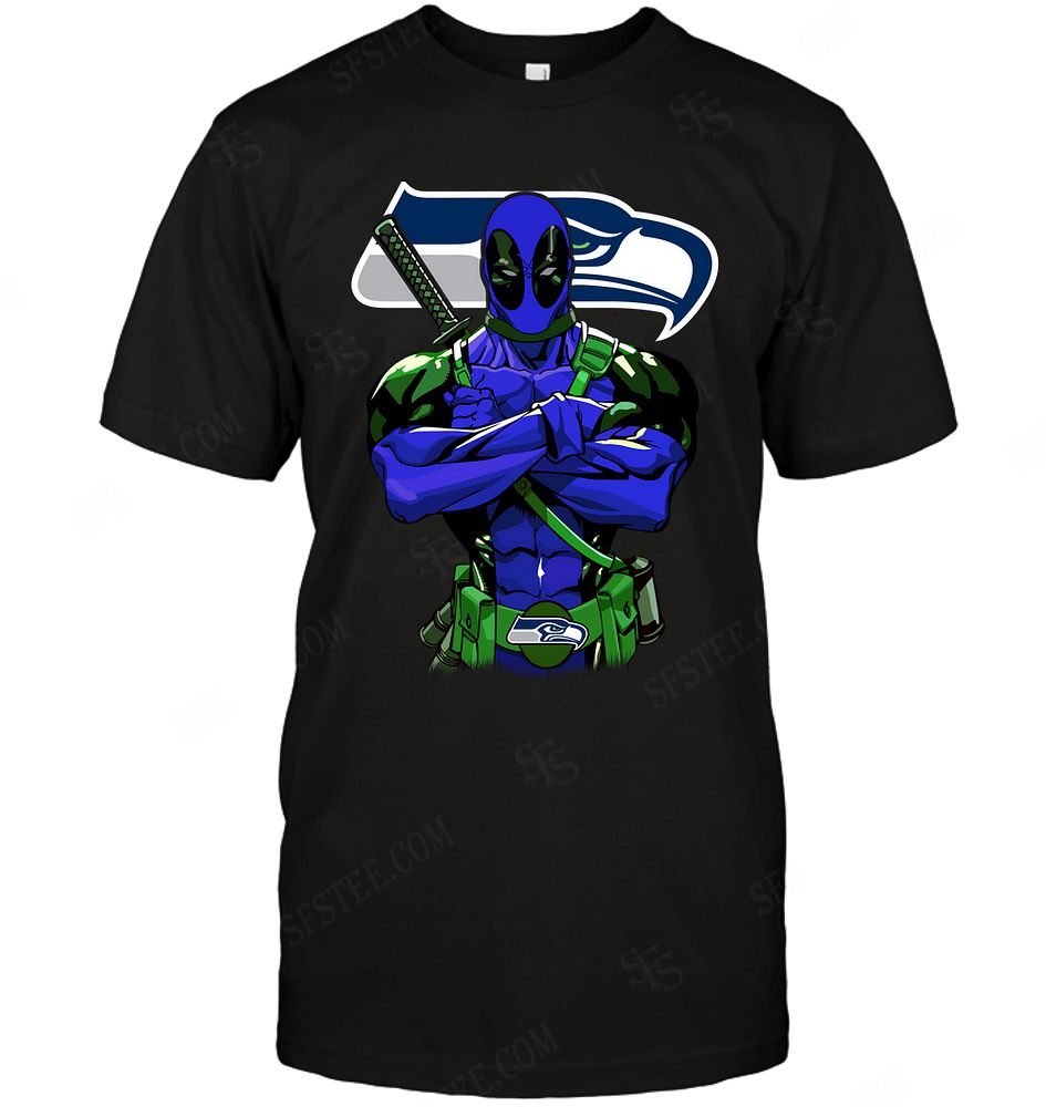 Nfl Seattle Seahawks Deadpool Dc Marvel Jersey Superhero Avenger Hoodie Plus Size Up To 5xl