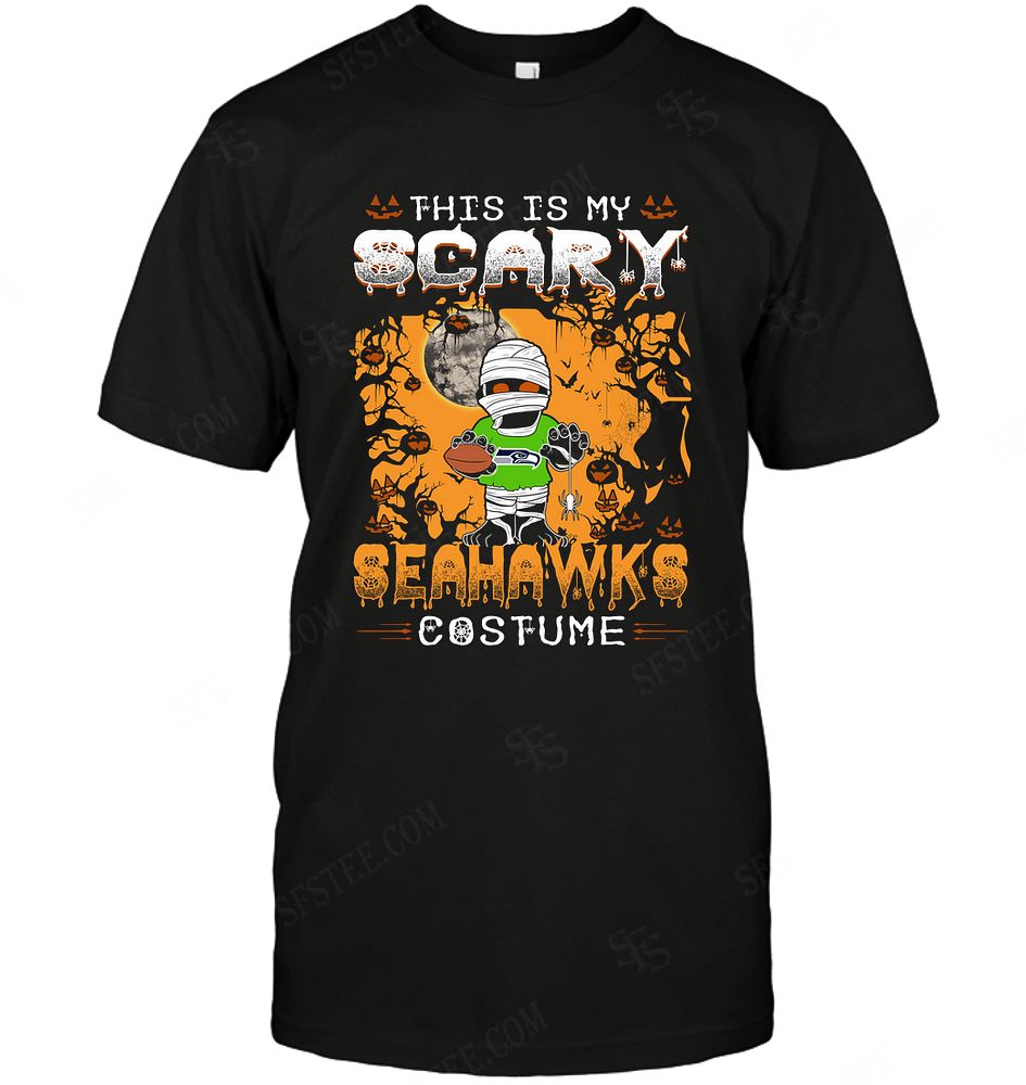 Nfl Seattle Seahawks Halloween This Is My Scary Costume Plus Size Up To 5xl