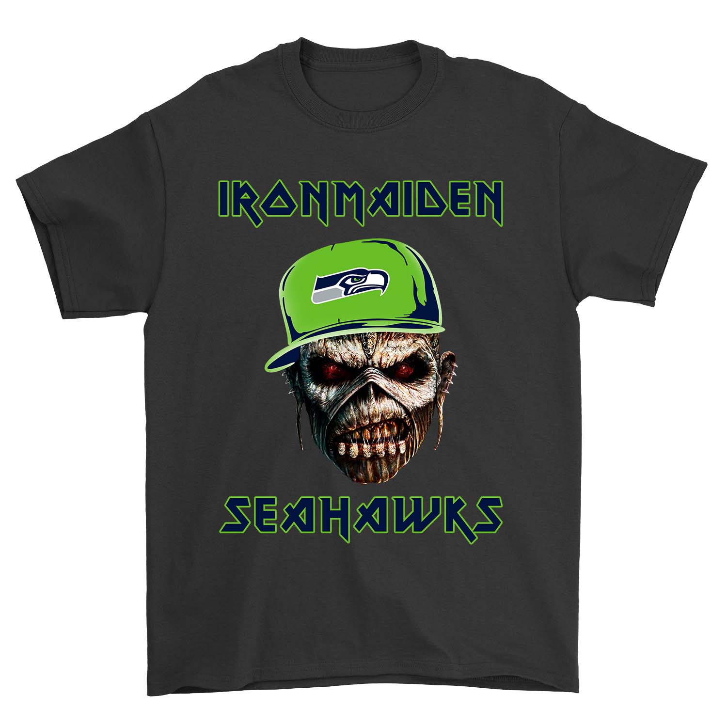 Nfl Seattle Seahawks Ironmaiden Seattle Seahawks Tshirt Size Up To 5xl