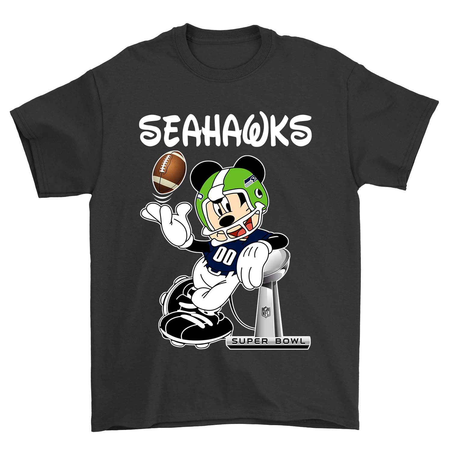 Nfl Seattle Seahawks Mickey Mouse Seattle Seahawks Sweater Size Up To 5xl