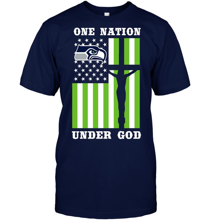 Nfl Seattle Seahawks – One Nation Under God Sweater Plus Size Up To 5xl