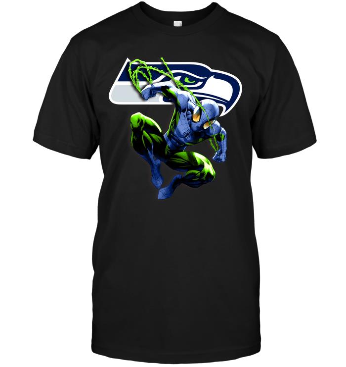 Nfl Seattle Seahawks Spiderman Seattle Seahawks Hoodie Plus Size Up To 5xl