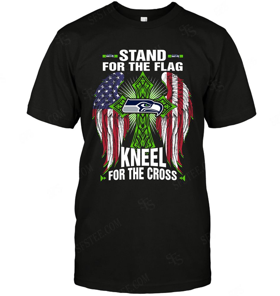 Nfl Seattle Seahawks Stand For The Flag Knee For The Cross Hoodie Plus Size Up To 5xl