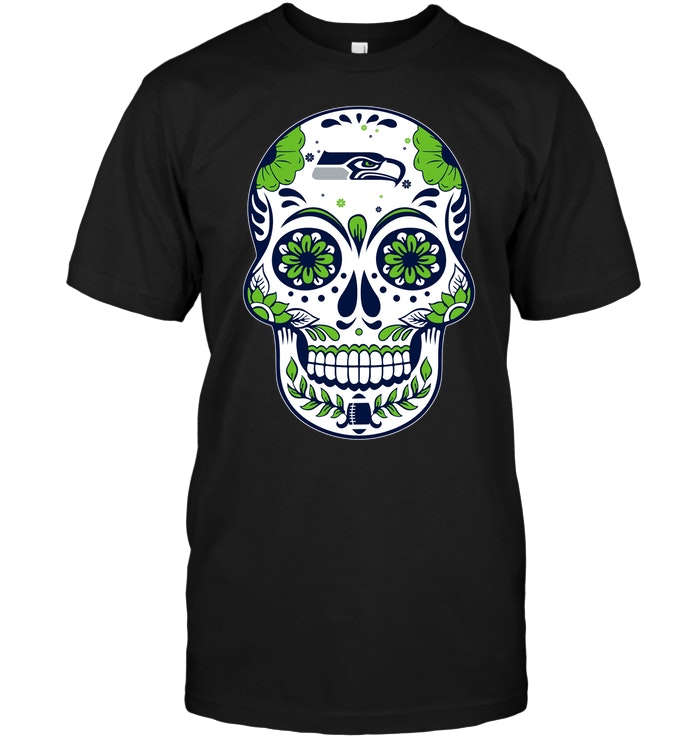 Nfl Seattle Seahawks Sugar Skull Tank Top Size Up To 5xl