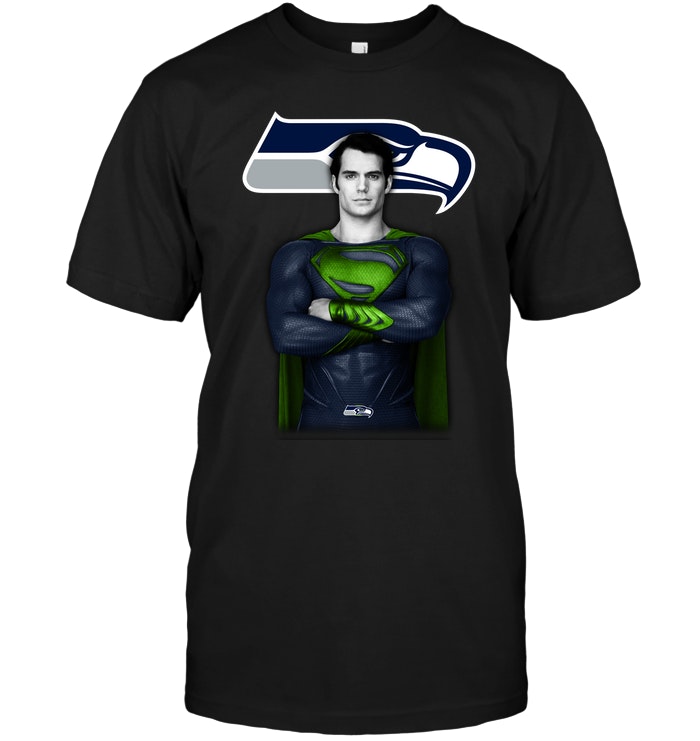 Nfl Seattle Seahawks Superman Clark Kent Tank Top Size Up To 5xl