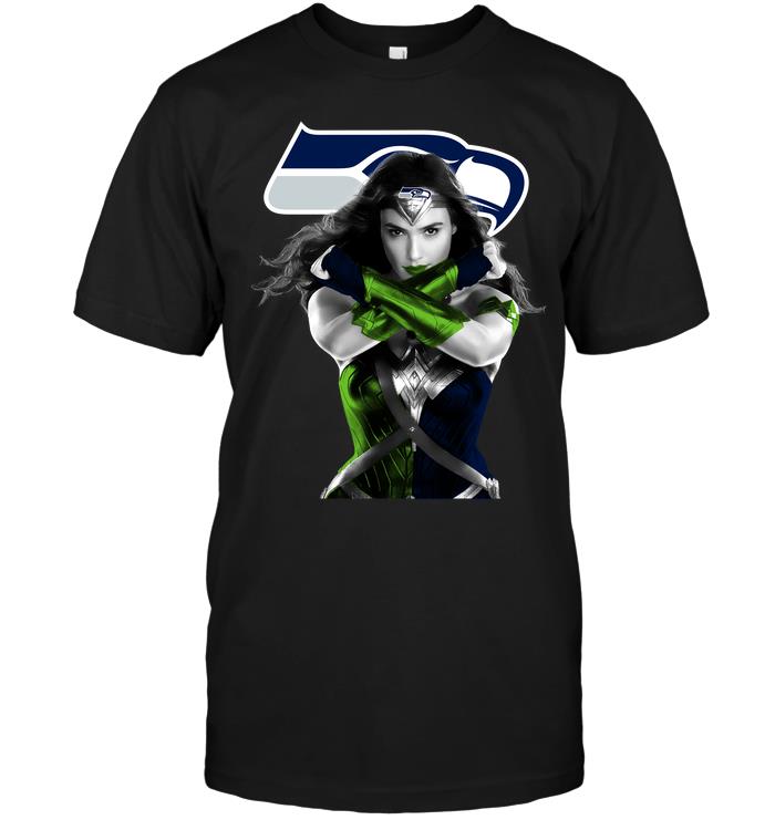 Nfl Seattle Seahawks Wonder Woman Seattle Seahawks Size Up To 5xl