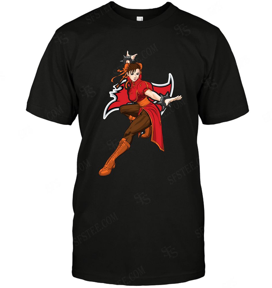 Nfl Tampa Bay Buccaneers Chun Li Nintendo Street Fighter Sweater Size Up To 5xl