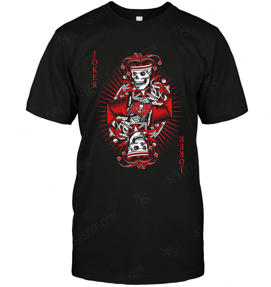 Nfl Tampa Bay Buccaneers Joker Card Poker Tshirt Size Up To 5xl