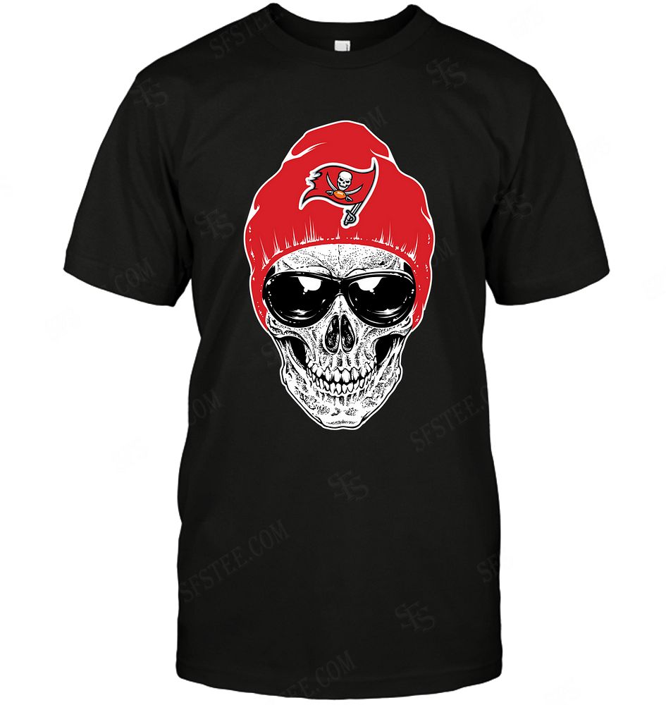 Nfl Tampa Bay Buccaneers Skull Rock With Beanie Size Up To 5xl