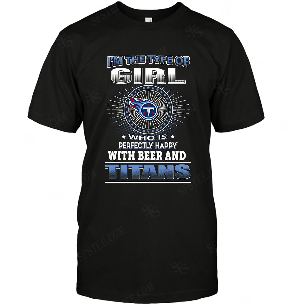 Nfl Tennessee Titans Girl Loves Beer Long Sleeve Plus Size Up To 5xl