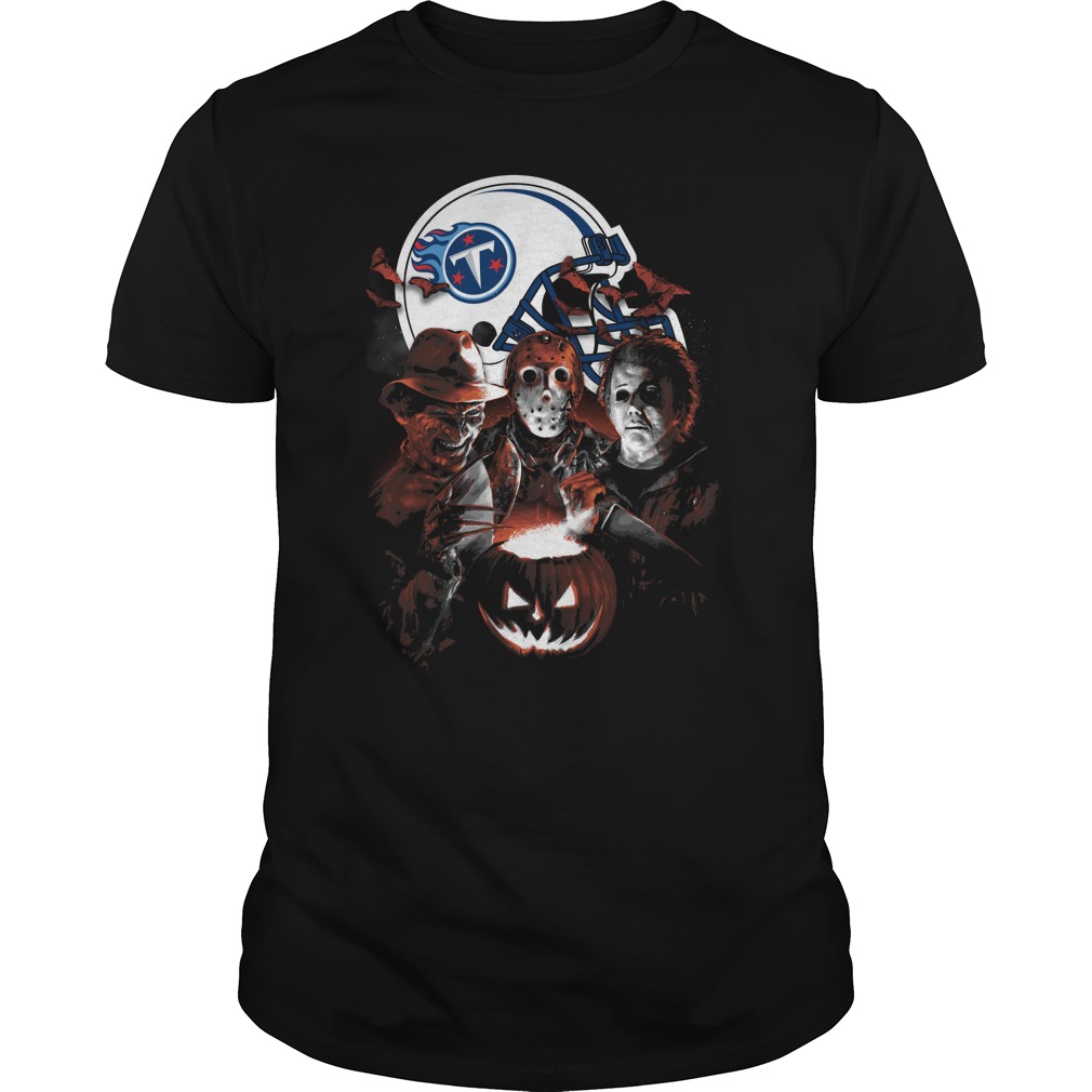 Nfl Tennessee Titans Halloween Scream Team Tshirt Plus Size Up To 5xl