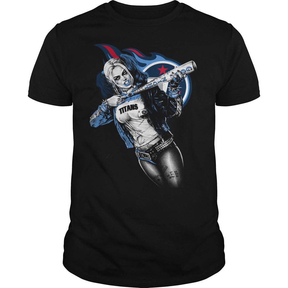 Nfl Tennessee Titans Harley Quinn Tshirt Plus Size Up To 5xl