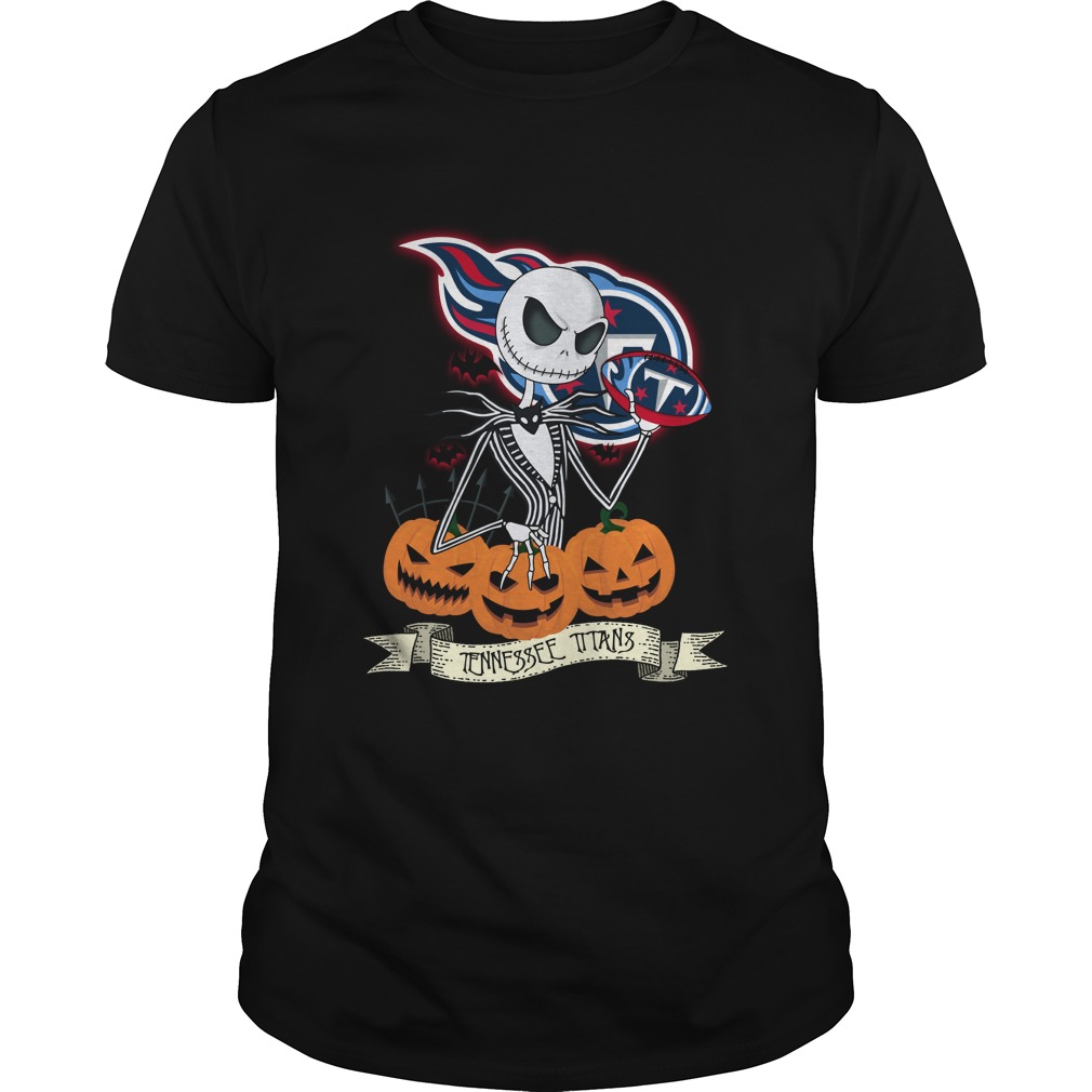 Nfl Tennessee Titans Nfl Halloween Tennessee Titans Jack Skellington Shirt Size Up To 5xl