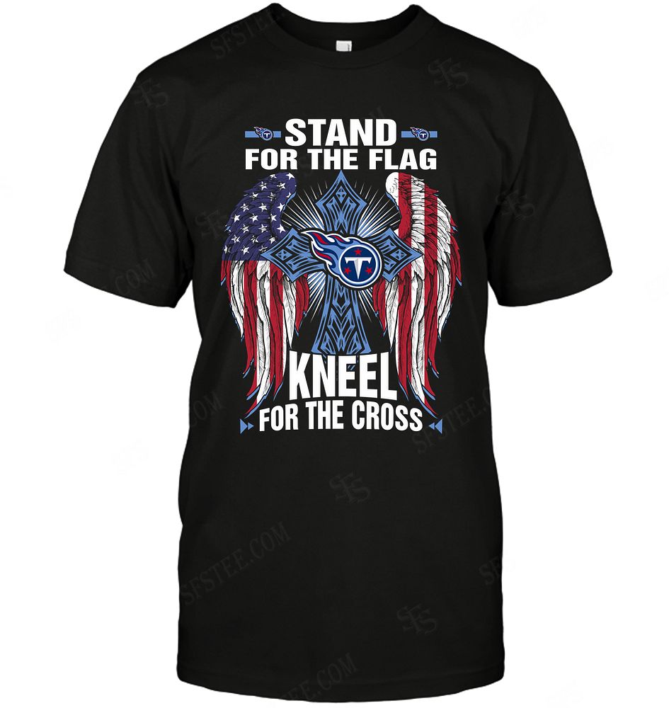 Nfl Tennessee Titans Stand For The Flag Knee For The Cross Long Sleeve Size Up To 5xl