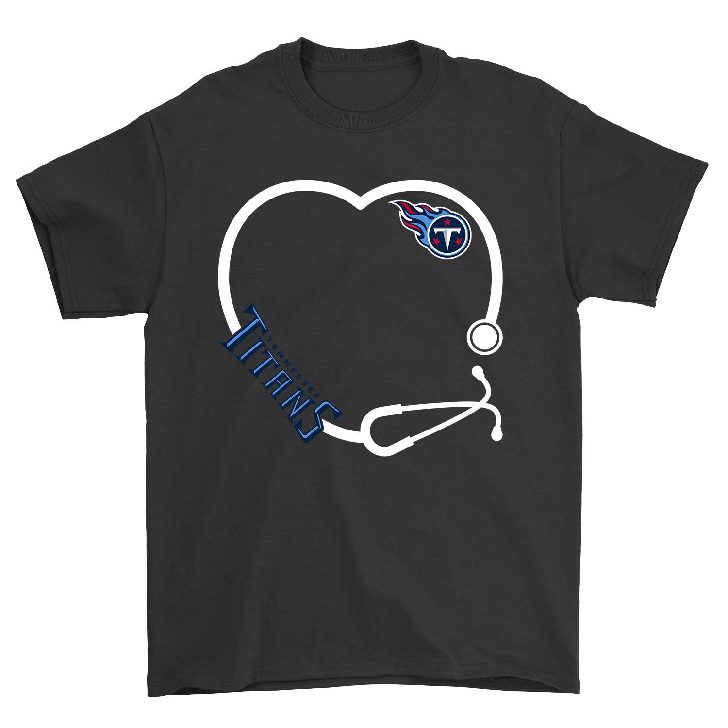 Nfl Tennessee Titans Stethoscope Tennessee Titans Long Sleeve Size Up To 5xl