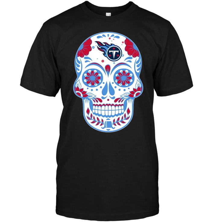 Nfl Tennessee Titans Sugar Skull Long Sleeve Size Up To 5xl